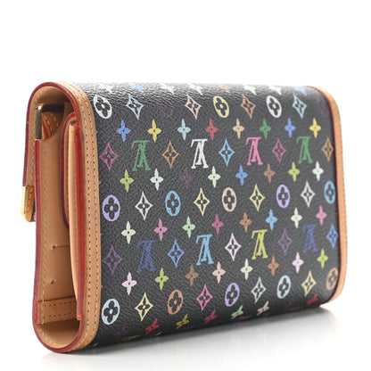 Louis Vuitton Monogram Multicolor Porte Tresor International Wallet Black 3 of 8