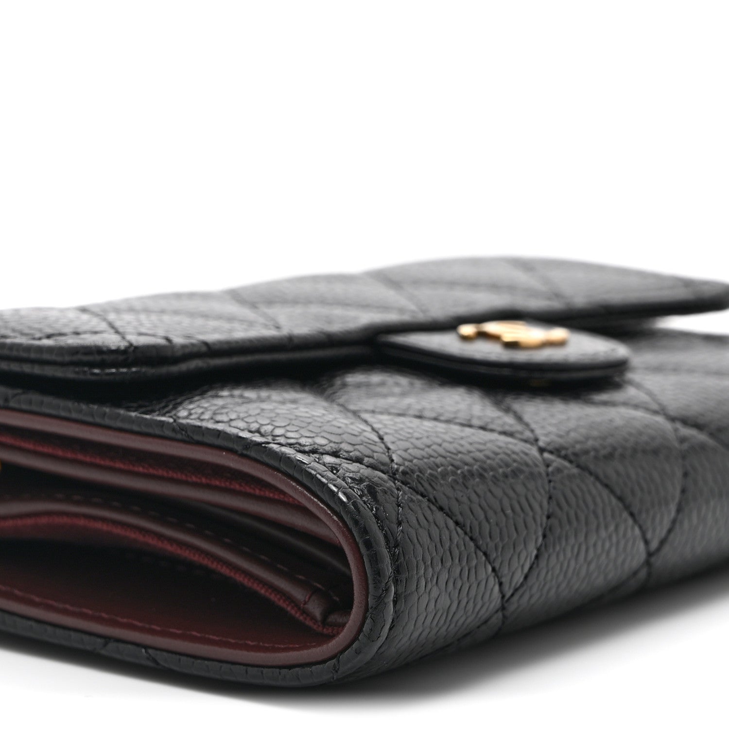 Chanel Caviar Quilted Medium Flap Wallet Black 10 of 11