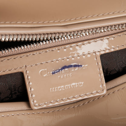 Christian Dior Patent Cannage Large Lady Dior Beige 6 of 7
