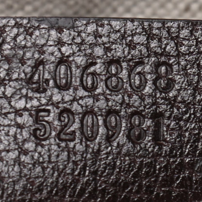 Gucci Monogram Vintage Web Medium Webby Bee Boston Dark Brown 6 of 6