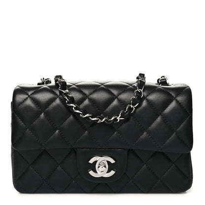 Chanel Lambskin Quilted Mini Rectangular Flap Black 1 of 11