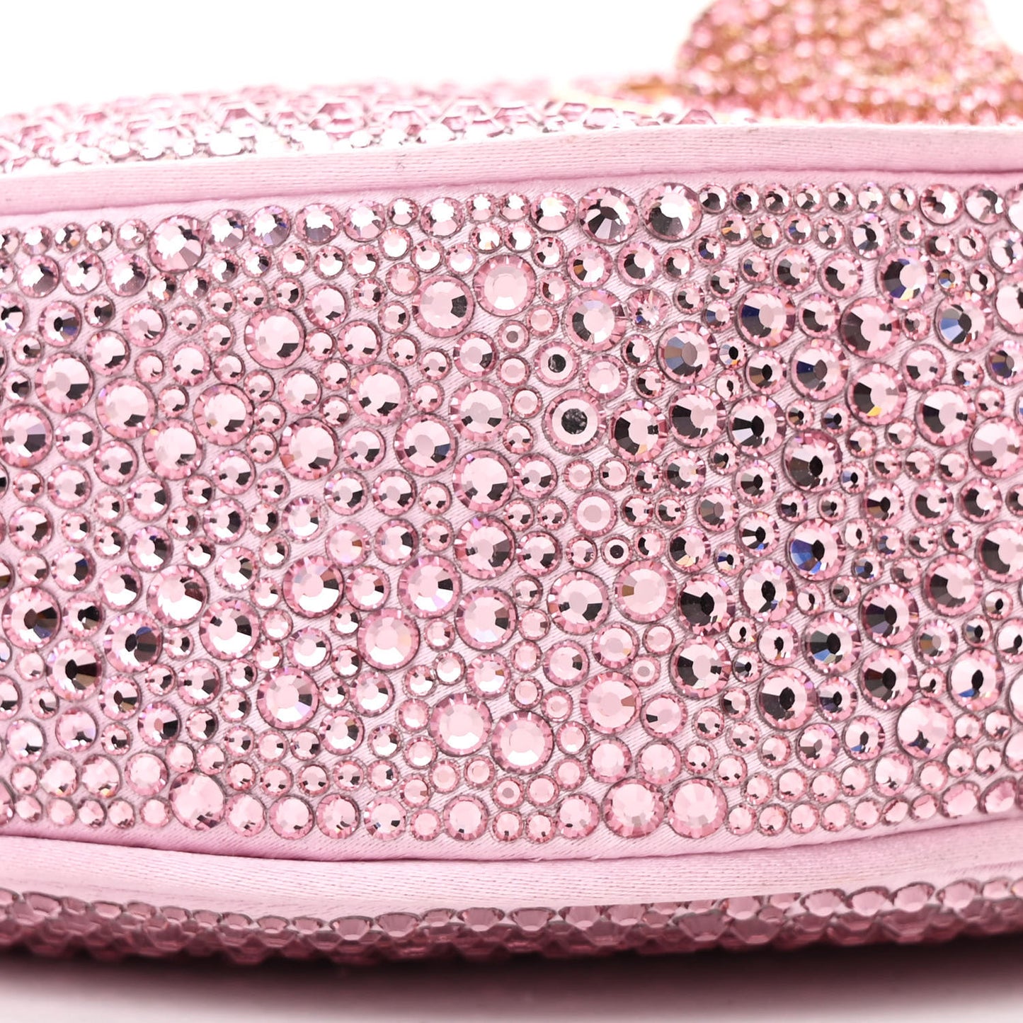 X DUA LIPA Crystal Repeat Mini Hobo Pink