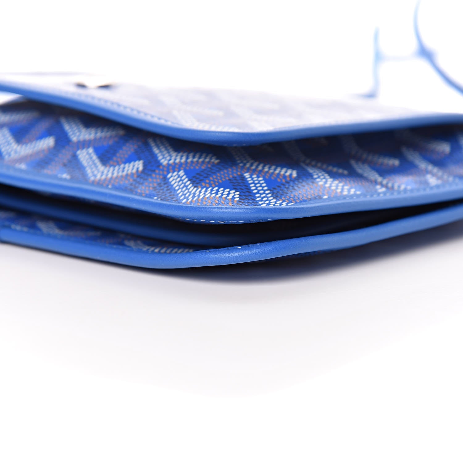 Goyard Goyardine Plumet Wallet Clutch Sky Blue 6 of 8