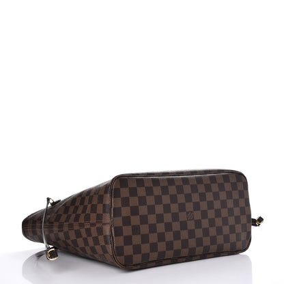 Louis Vuitton Damier Ebene Neo Neverfull MM Rose Ballerine 4 of 8