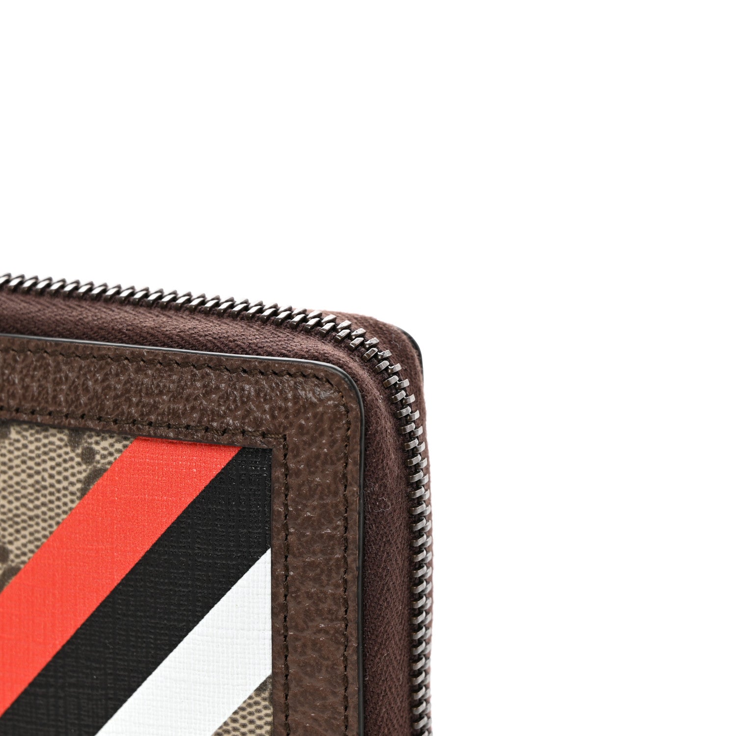 Gucci GG Supreme Monogram Equestrian Diana Zip Around Continental Wallet Beige Ebony Multicolor New Acero 9 of 10