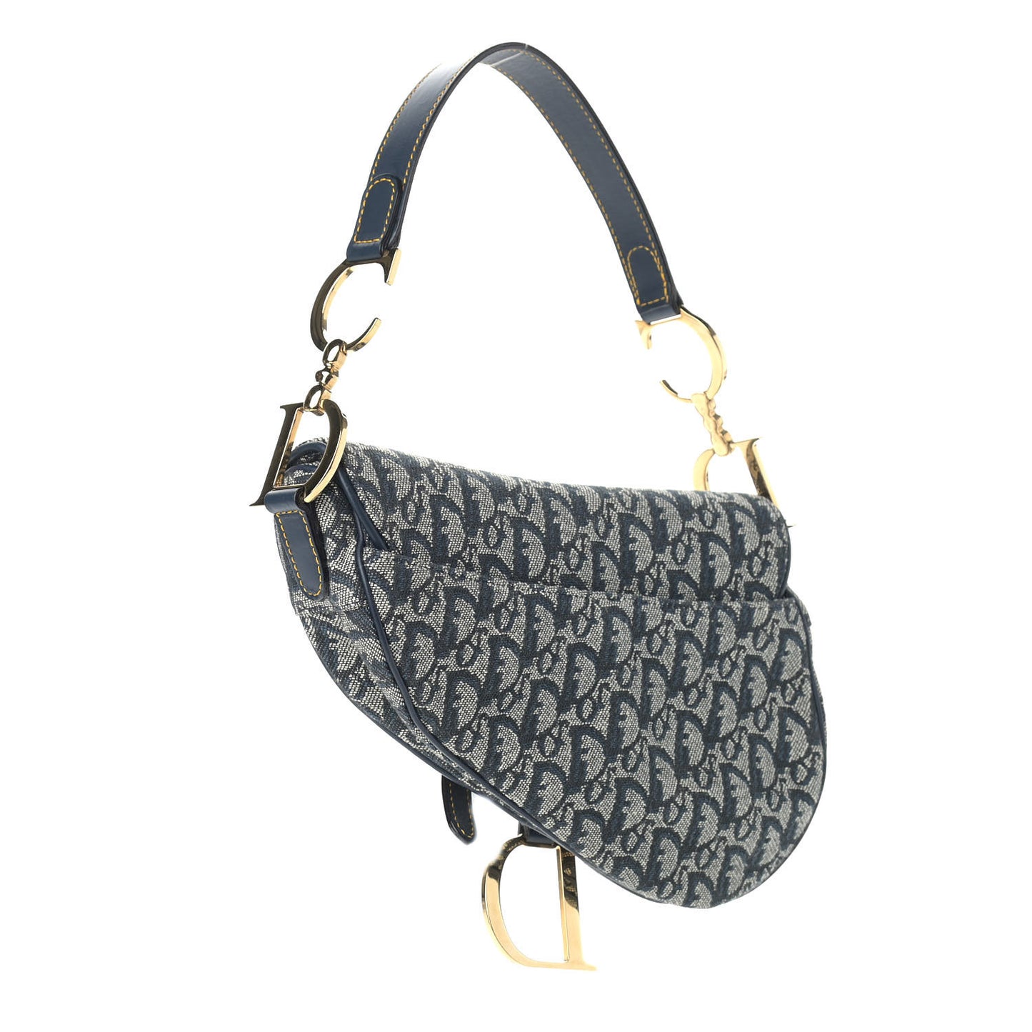 Monogram Saddle Bag Blue