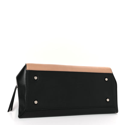 Celine Supple Calfskin Large Bi-Color Edge Shoulder Bag Beige 4 of 9