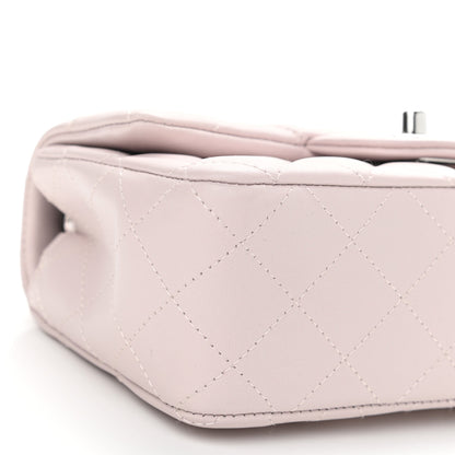 Chanel Lambskin Quilted Mini Rectangular Flap Light Purple 9 of 11