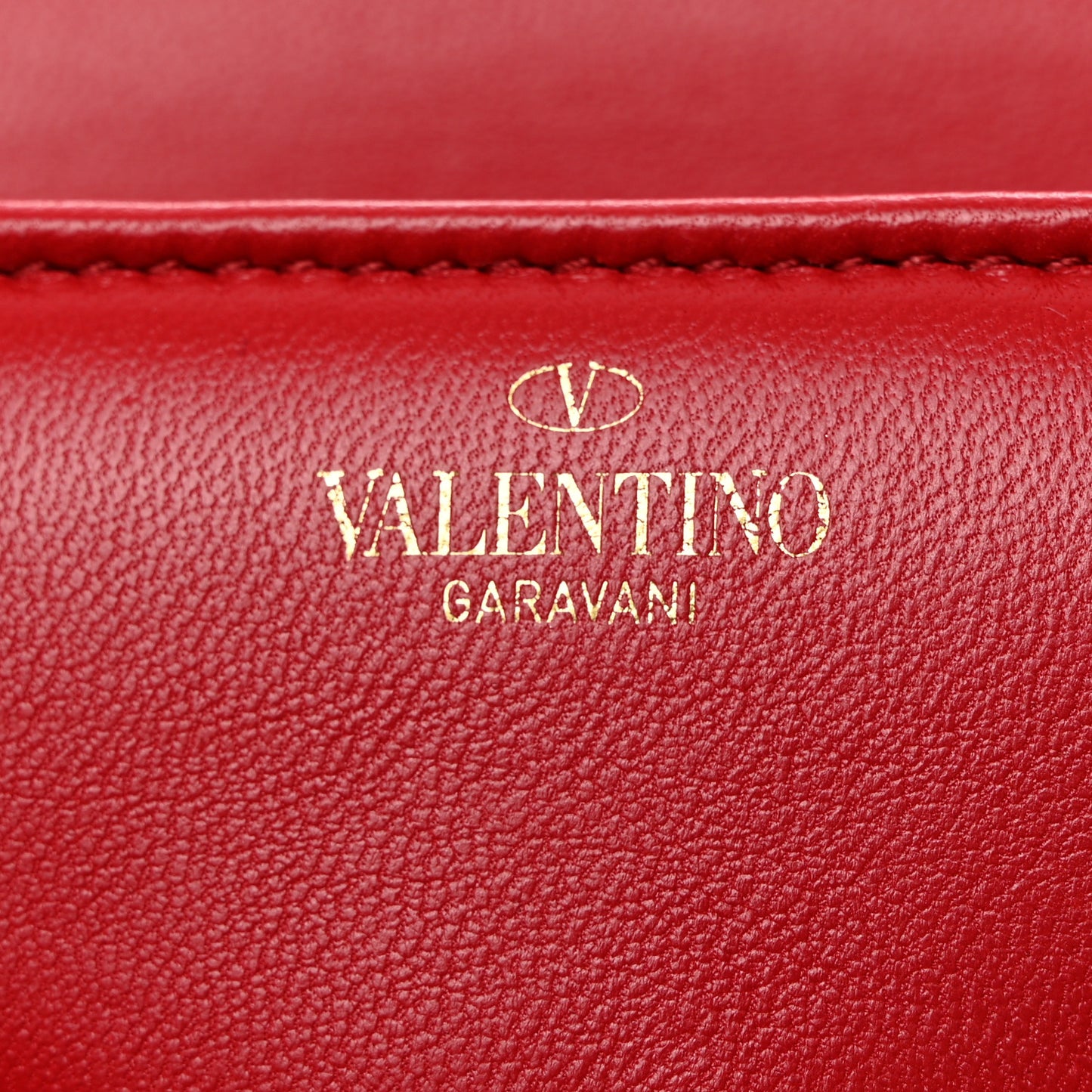 Nappa One Stud Chain Clutch Rouge Pur