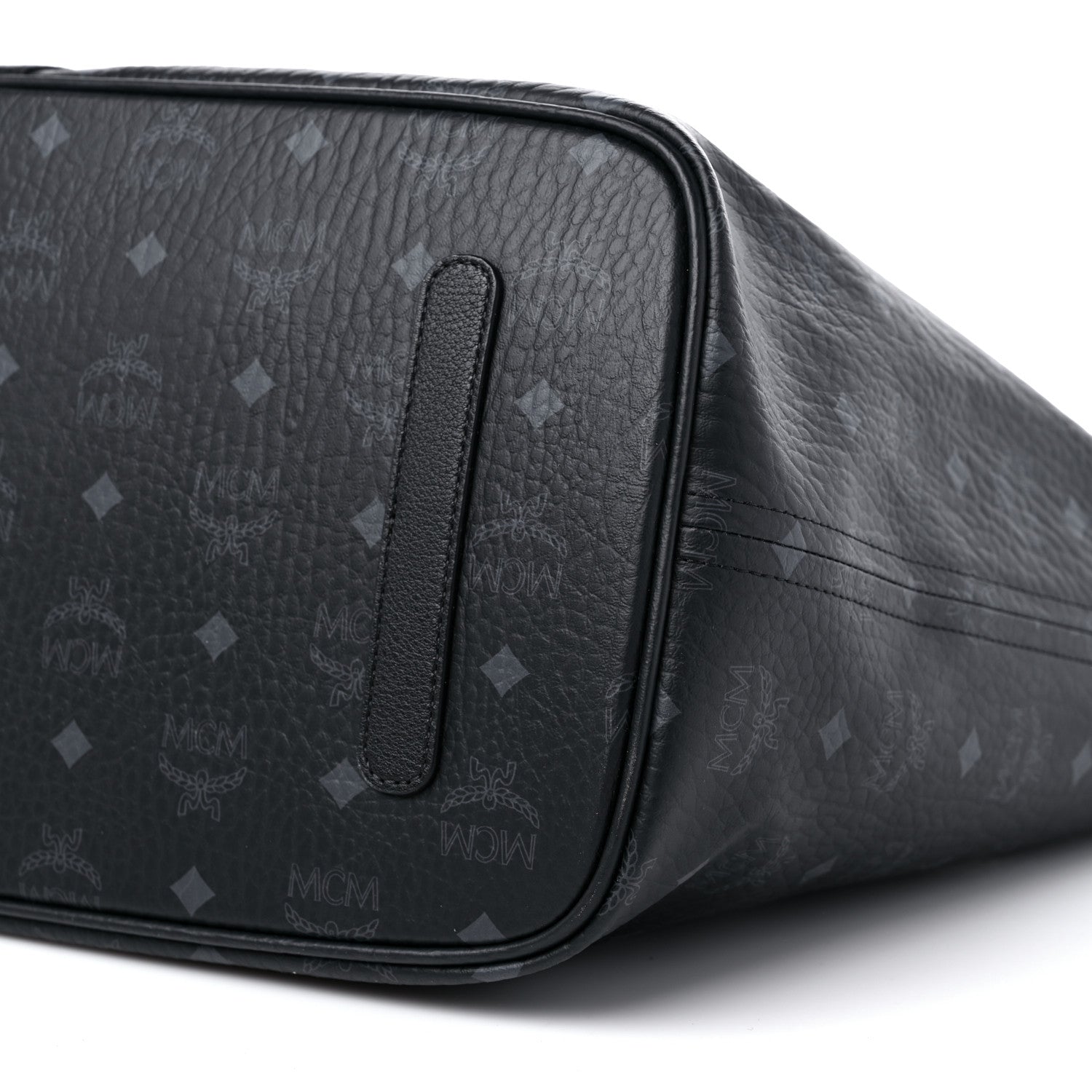 MCM Visetos Large Liz Reversible Shopper Tote Black 8 of 13