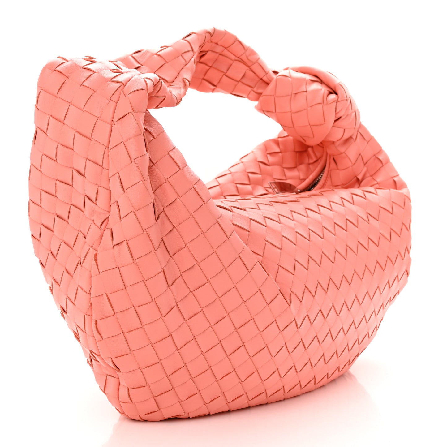 Nappa Intrecciato Small Jodie Hobo Peachy