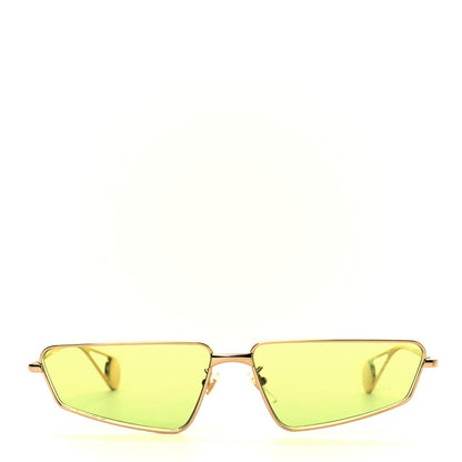 Gucci Metal Cat Eye Sunglasses GG0537S Gold Green 2 of 7