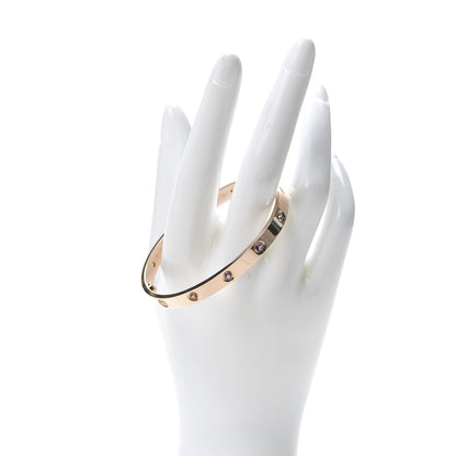 Cartier 18K Pink Gold Sapphire Garnet Amethyst LOVE Bracelet 18 2 of 8