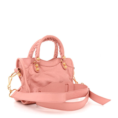 Balenciaga Agneau Giant 12 Gold Hardware Mini City Rose Peche 3 of 13