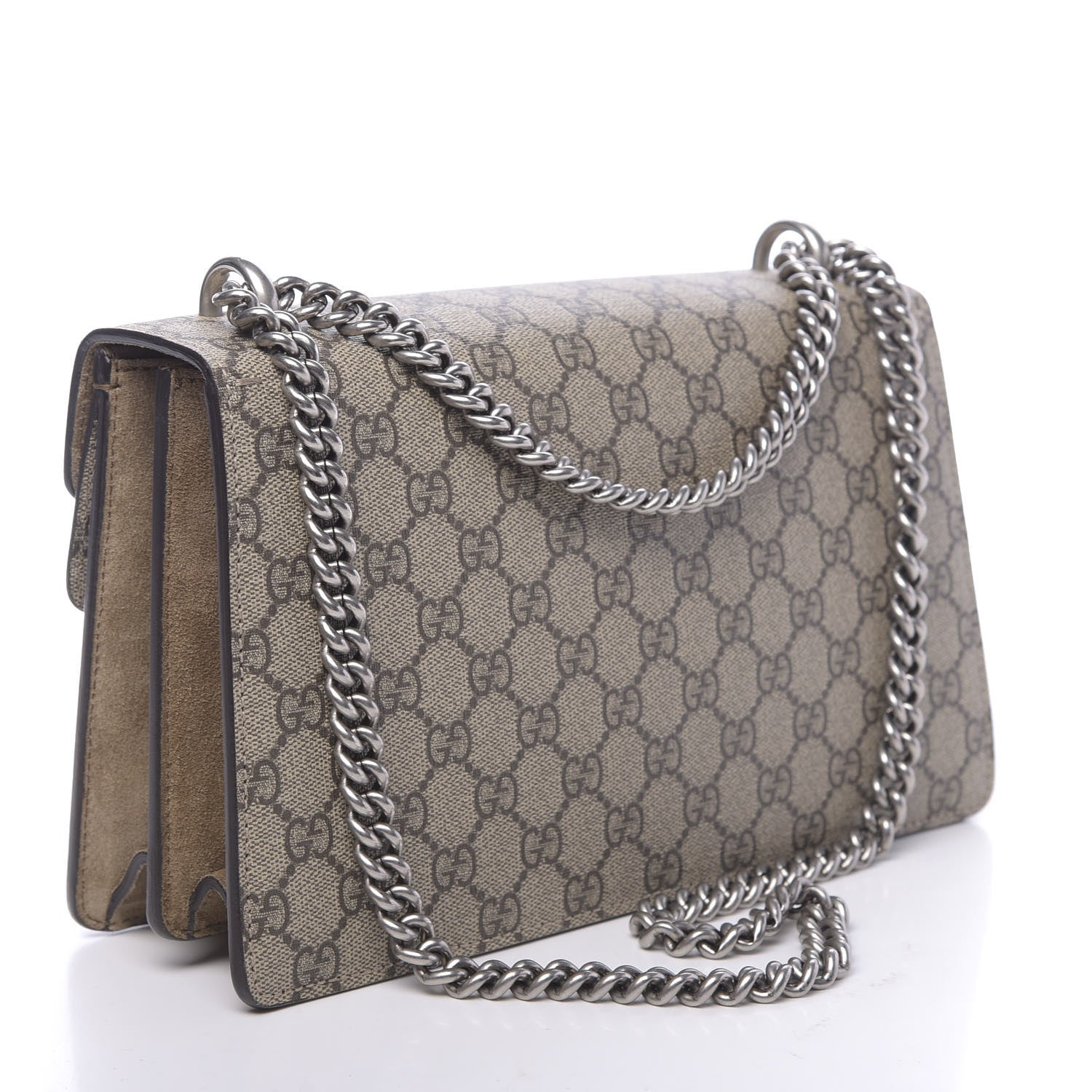 Gucci GG Supreme Monogram Small Dionysus Shoulder Bag Taupe 3 of 11