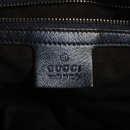 Gucci Leather Medium Galaxy Satchel Metallic Blue 5 of 7
