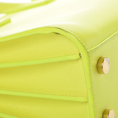 Saint Laurent Calfskin Nano Sac De Jour Neon Yellow 11 of 19