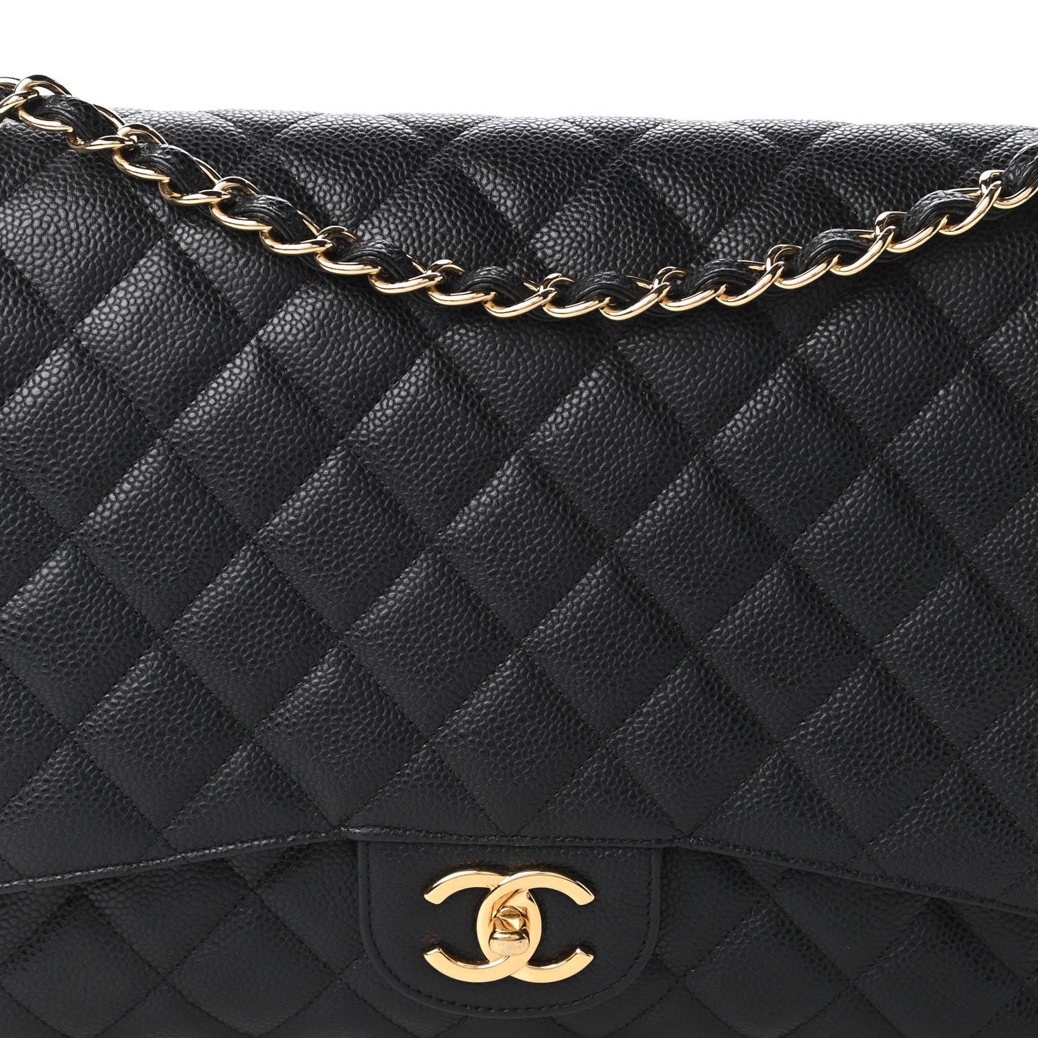 Chanel Caviar Quilted Maxi Double Flap Black 10 of 11