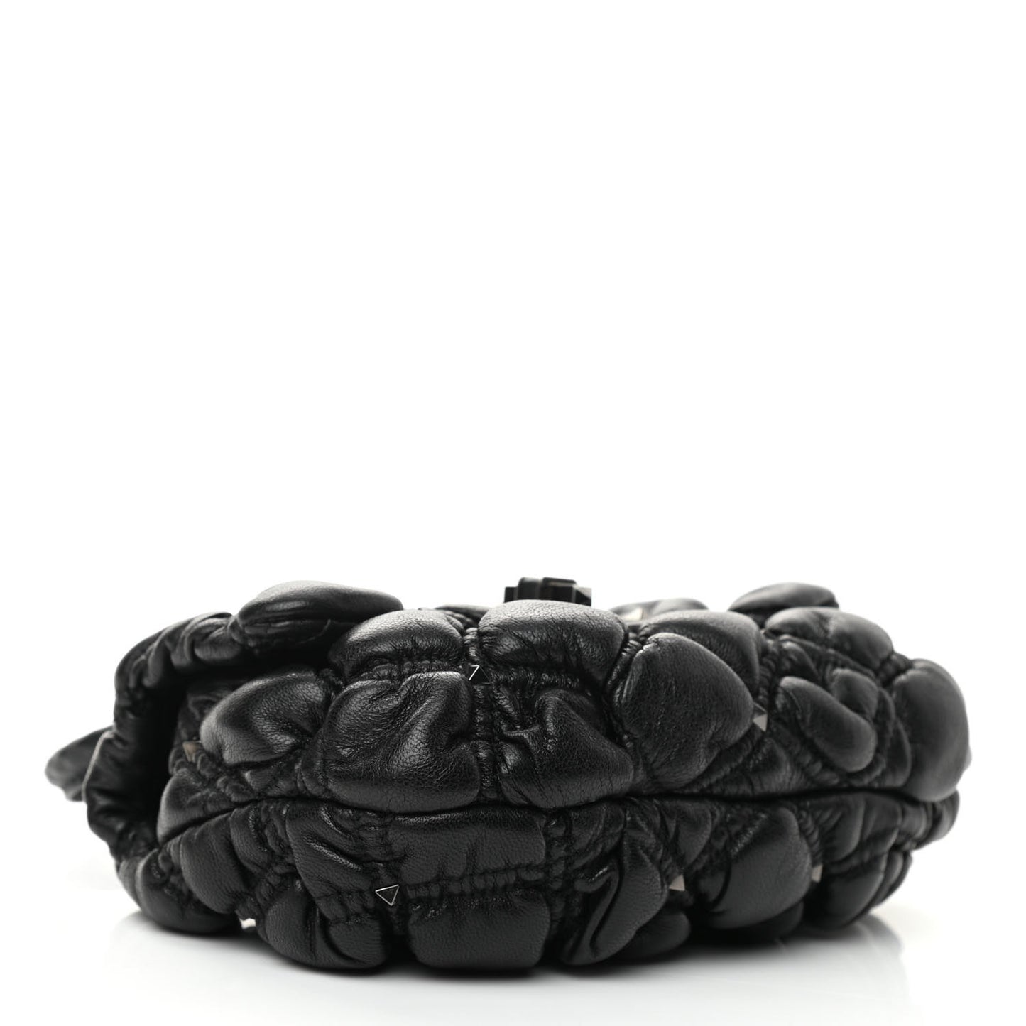 Nappa Small Spikeme Shoulder Bag Black