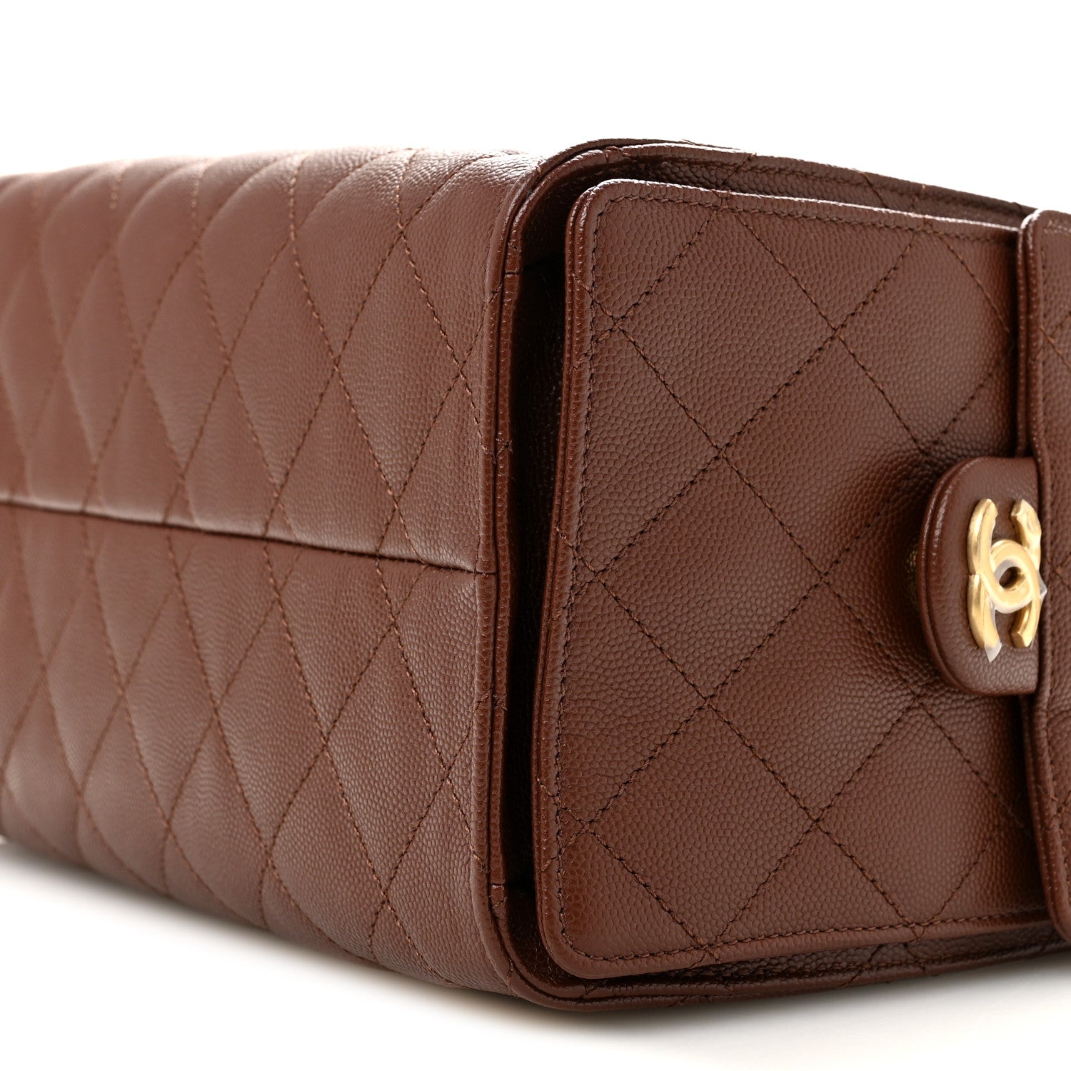 Chanel Caviar Quilted Small Chanel 25 Handbag Brown 10 of 10
