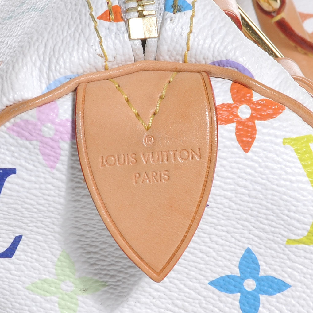 Monogram Multicolor Speedy 30 White