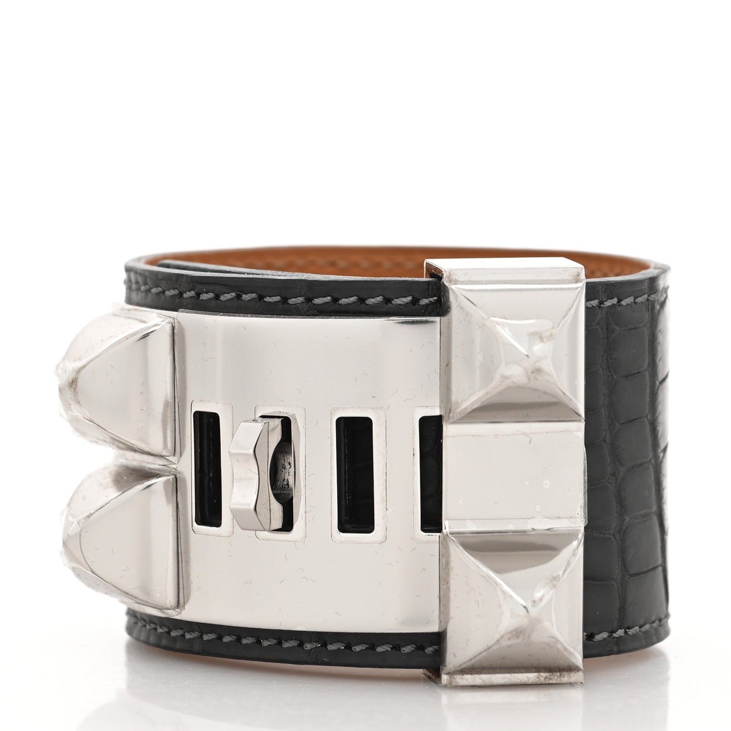 Matte Alligator Collier De Chien CDC Bracelet S Graphite
