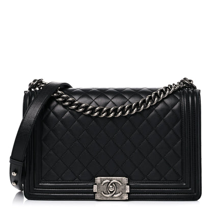 Chanel Lambskin Quilted New Medium Boy Flap Black 1 of 20