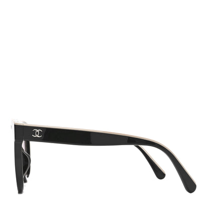 Chanel Acetate CC Butterfly Sunglasses 5414-A Black Beige 3 of 6