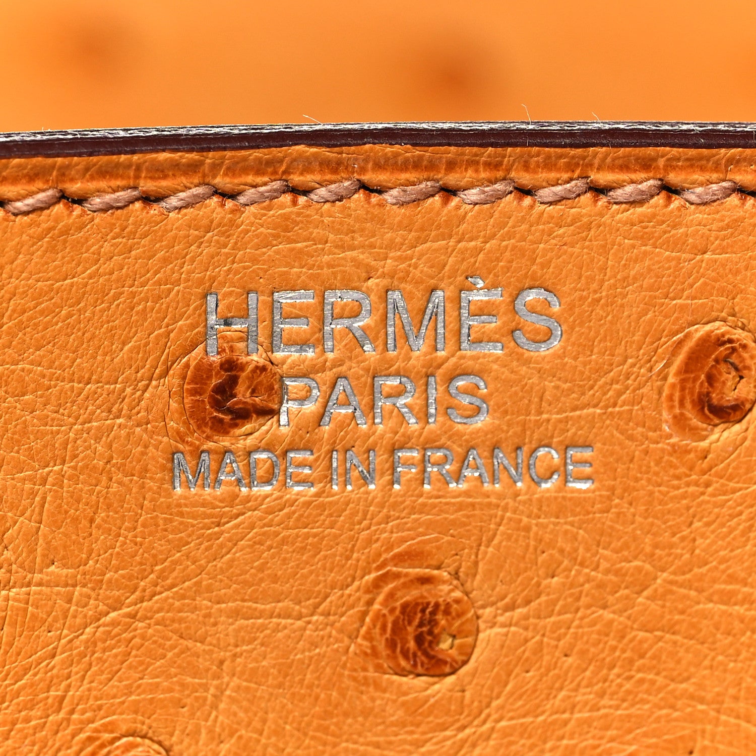 Hermes Ostrich Birkin 30 Abricot 24 of 35