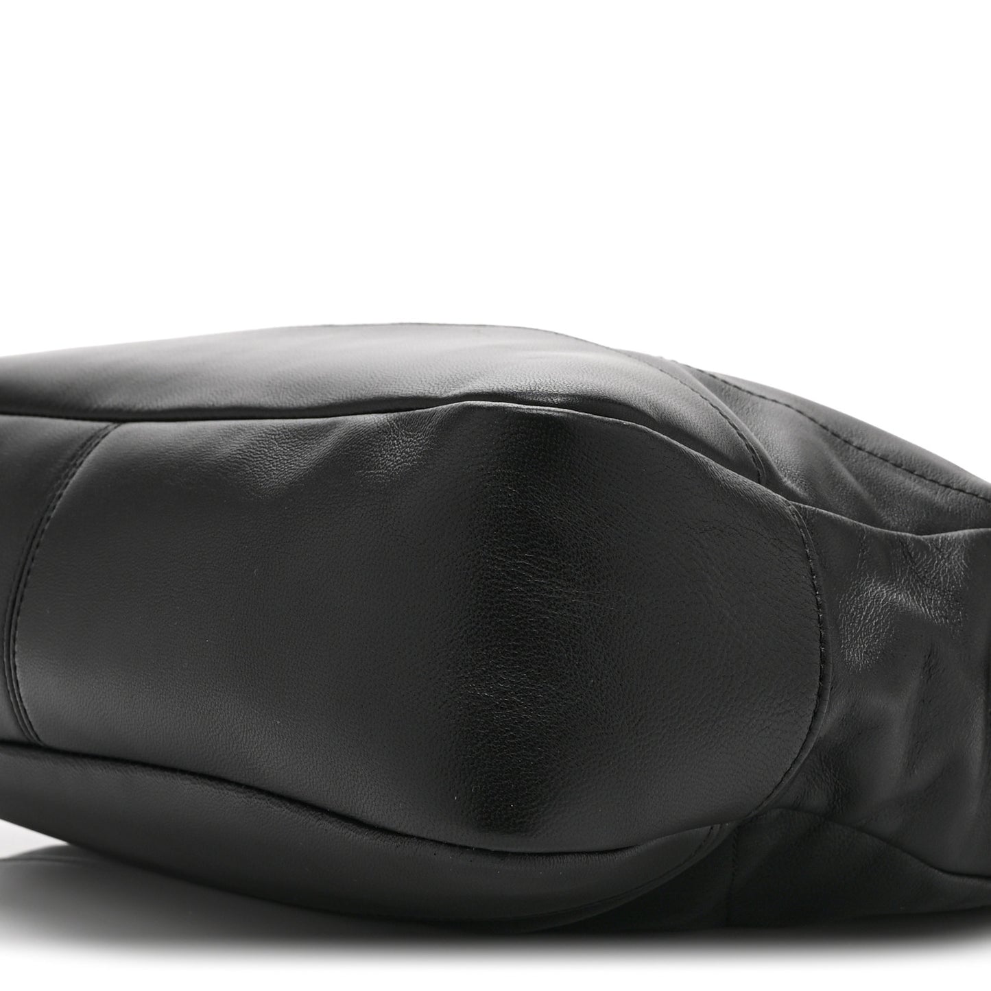 Lambskin Medium Jamie Shopping Tote Black