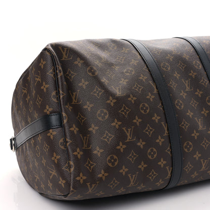 Louis Vuitton Monogram Macassar Keepall Bandouliere 55 5 of 6