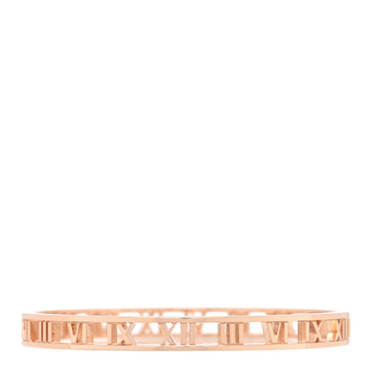 Tiffany 18K Rose Gold Open Narrow Atlas Bangle 2 of 3