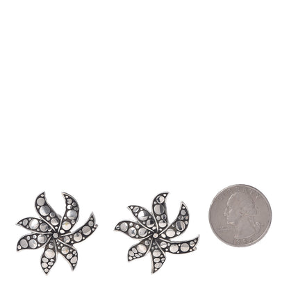 John Hardy Sterling Silver Ayu Dot Jasmine Flower French Clip Earrings 2 of 6