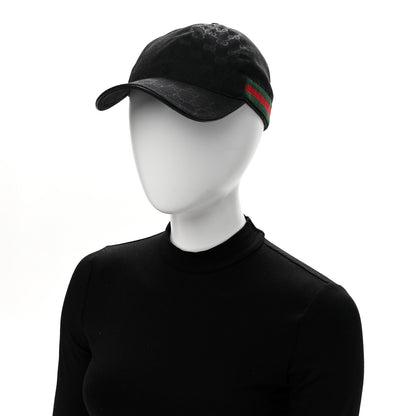 Gucci Monogram Web Baseball Hat M Black 2 of 9