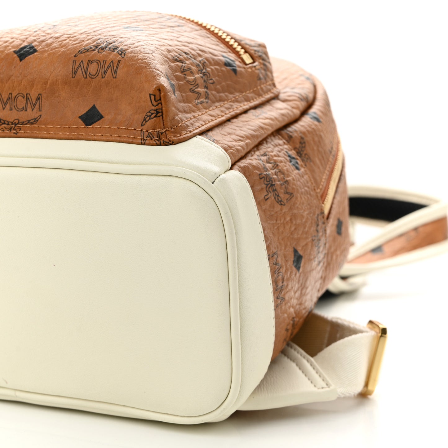 Visetos Mini Stark Backpack Cognac White