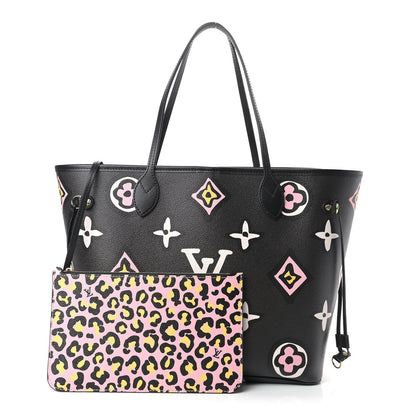 Louis Vuitton Monogram Giant Wild At Heart Neverfull MM Black 1 of 8