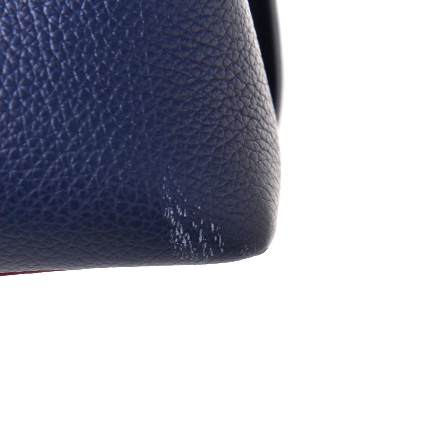 Calfskin Lockme Day Marine Rouge