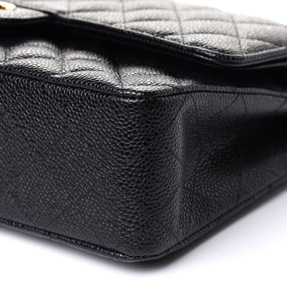 Chanel Caviar Quilted Medium Double Flap Black 10 of 11