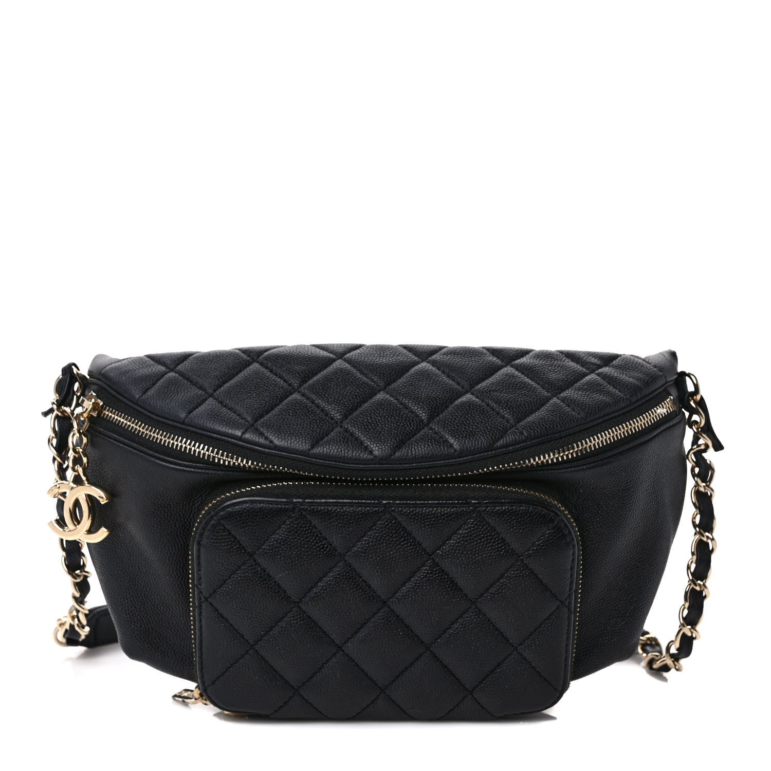 Chanel Caviar Quilted Business Affinity Waist Belt Bag Black 1 of 9