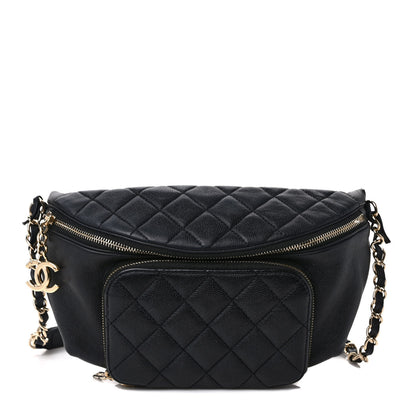 Chanel Caviar Quilted Business Affinity Waist Belt Bag Black 1 of 9