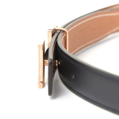 Hermes Swift Epsom 24mm Constance H Belt 90 Black Gold 6 of 6