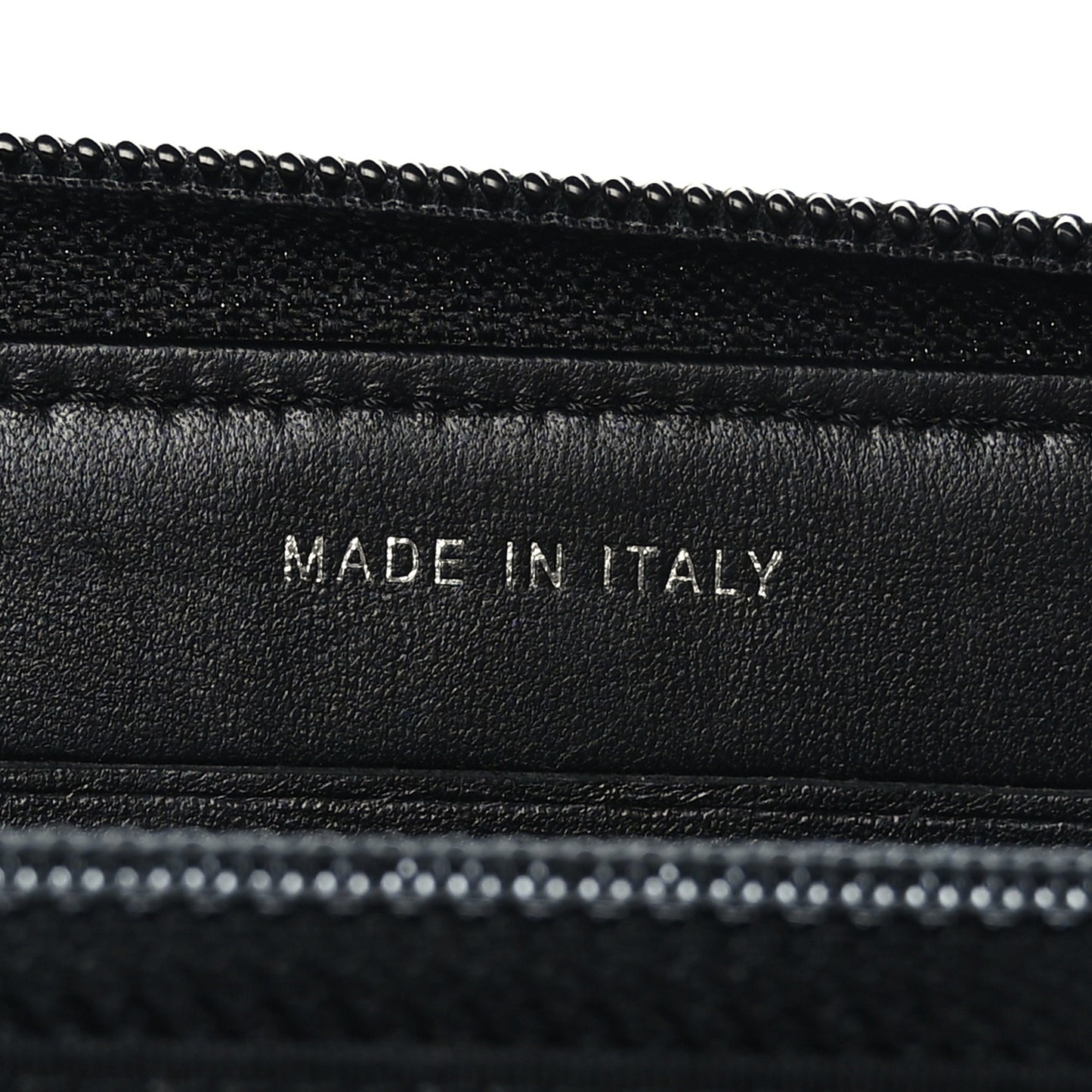 Lambskin Quilted Small Boy Zip Around Wallet Black