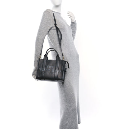 Marc Jacobs Grained Calfskin Small The Tote Bag Black 2 of 9