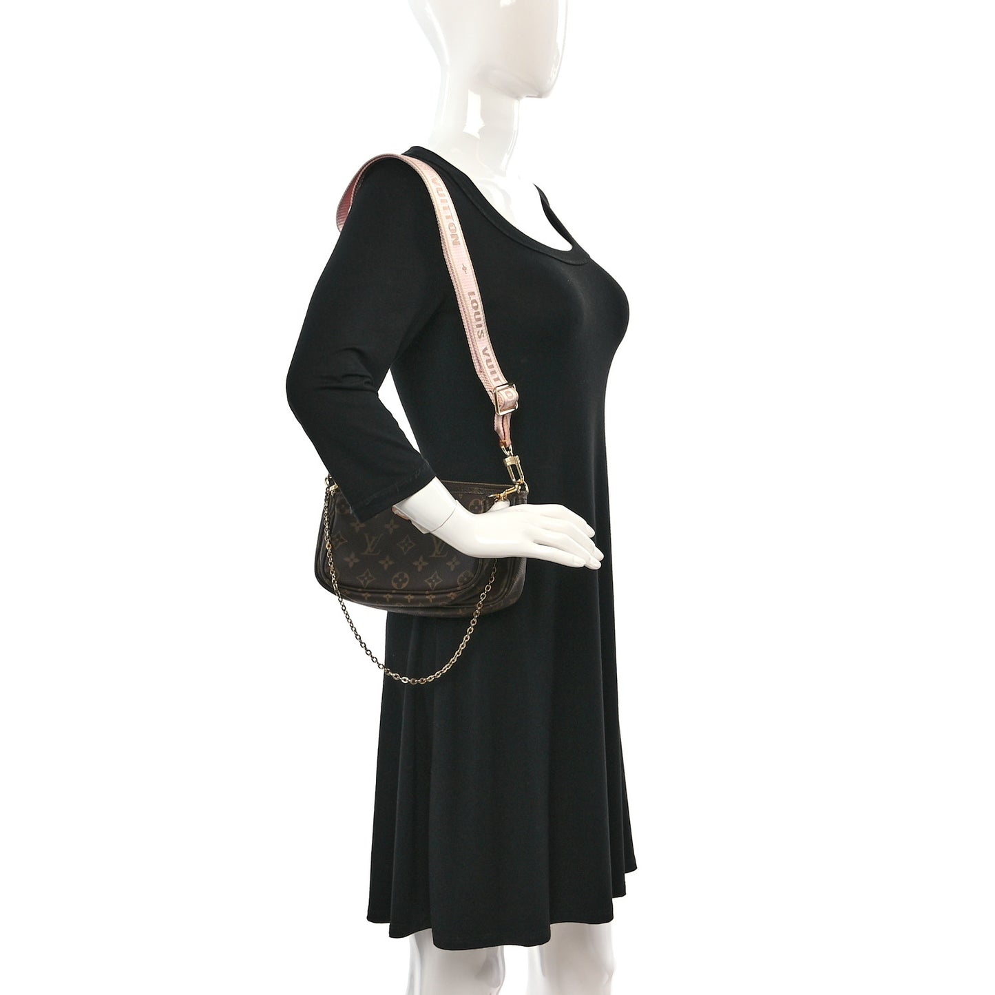 Monogram Multi Pochette Accessories Rose Clair
