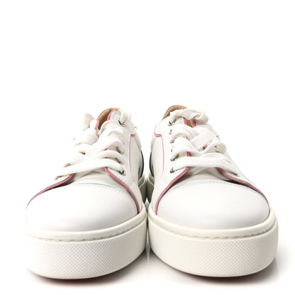 Christian Louboutin Calfskin Patent Vieirissima Flat Sneakers 40 White Multicolor 3 of 10