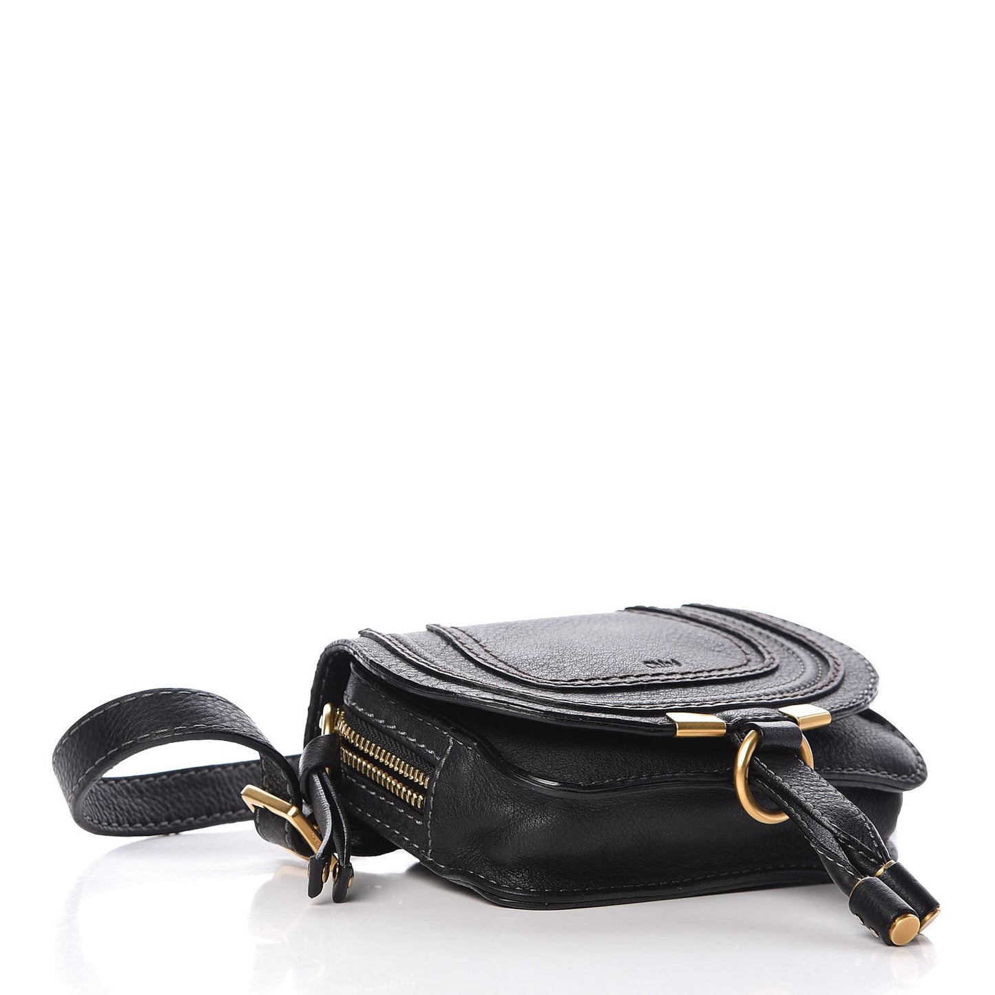 Calfskin Marcie Belt Bag Black