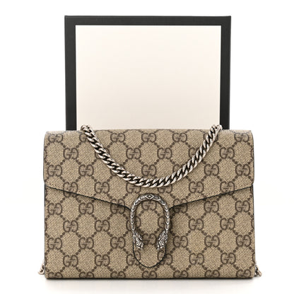 Gucci GG Supreme Monogram Mini Dionysus Chain Wallet Beige Black 11 of 11