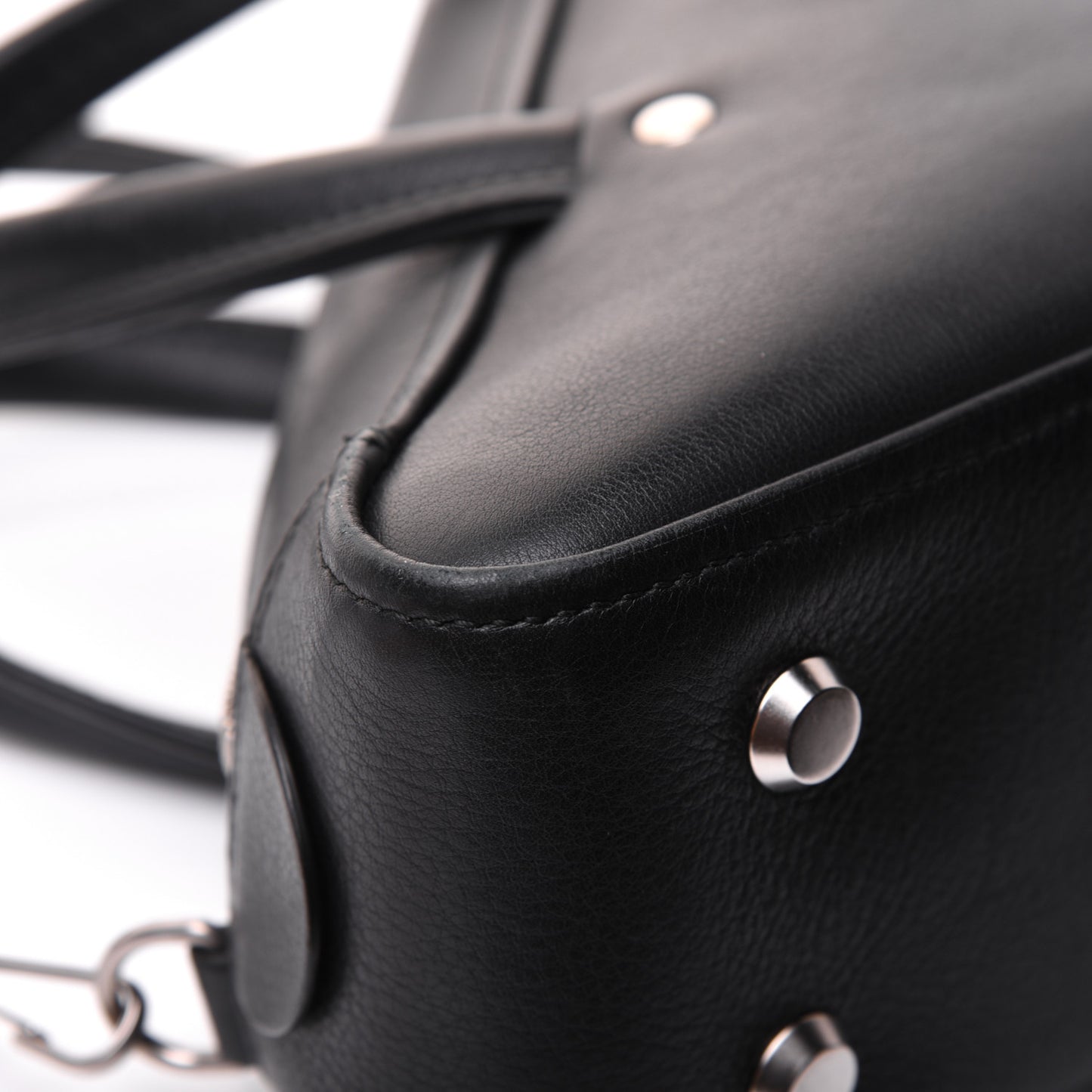 Calfskin S Triangle Duffle Black