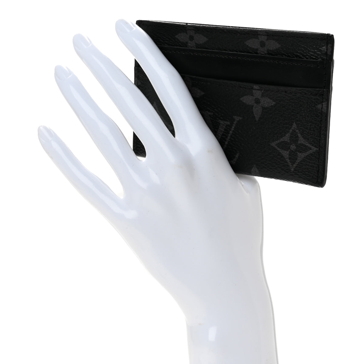 Louis Vuitton Monogram Eclipse Porte-Cartes Double Card Holder 2 of 10