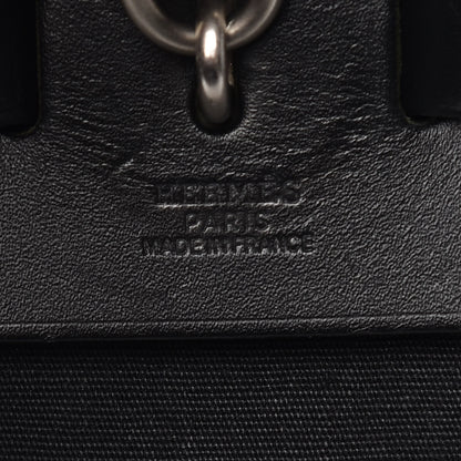 Hermes Toile Vache Calfskin Herbag 40 GM Black 7 of 18